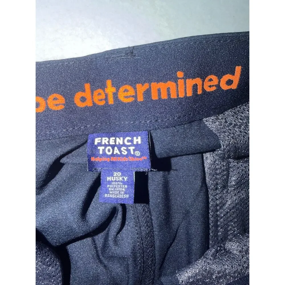 French toast kids New navy blue adjustable shorts